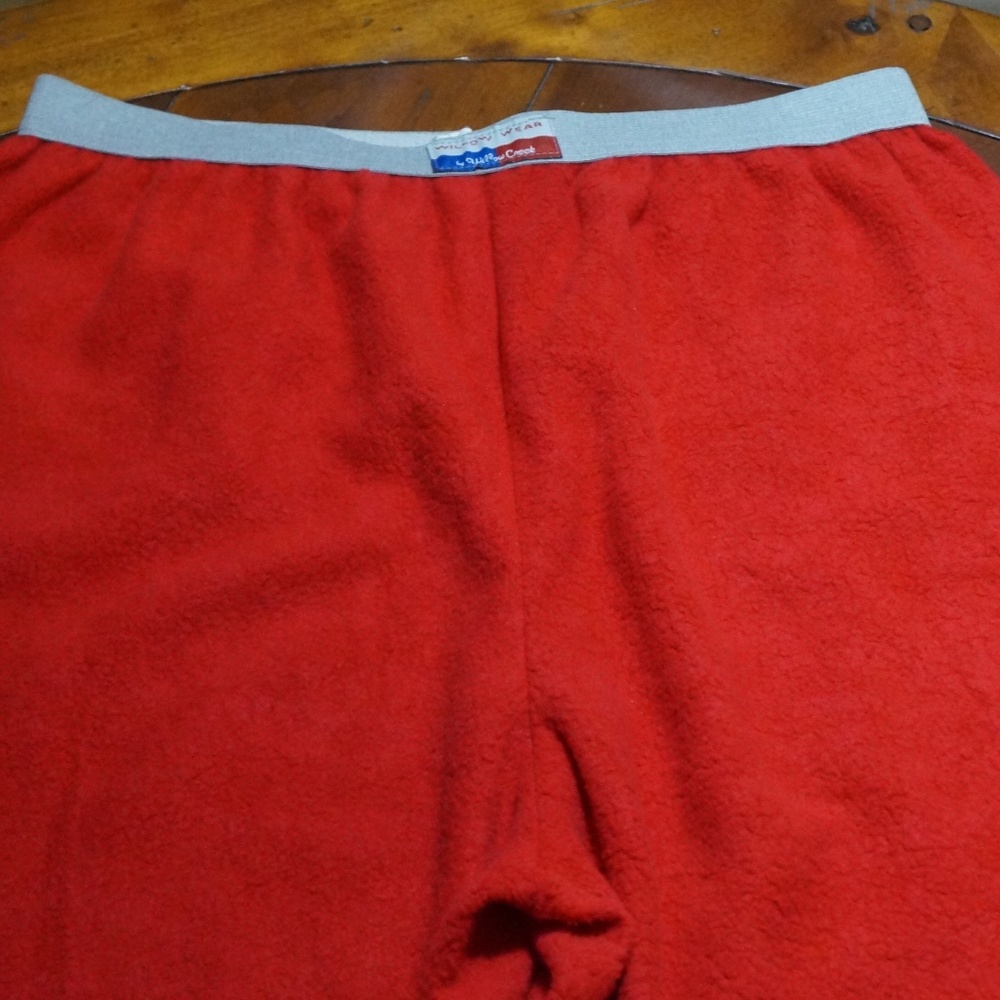 Mens Willow Creek Red Cotton Poly Brushed Lounge